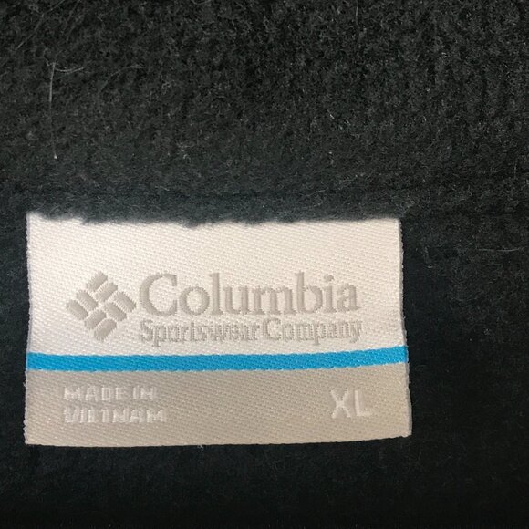 Columbia black fleece full zip vest size XL - Picture 2 of 5